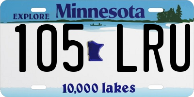 MN license plate 105LRU