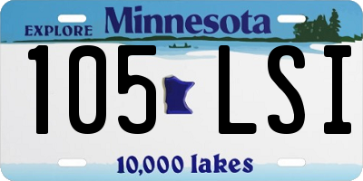 MN license plate 105LSI