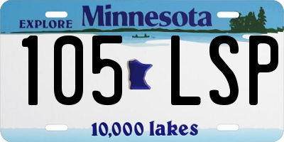 MN license plate 105LSP
