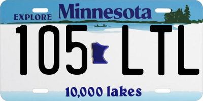 MN license plate 105LTL