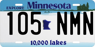 MN license plate 105NMN