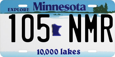 MN license plate 105NMR