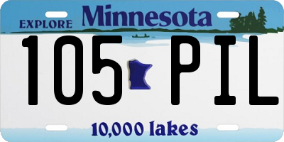 MN license plate 105PIL