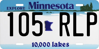 MN license plate 105RLP