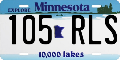 MN license plate 105RLS