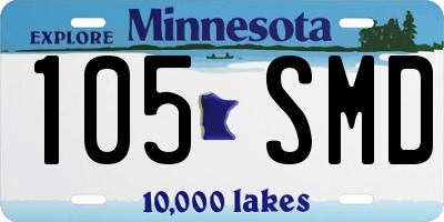 MN license plate 105SMD