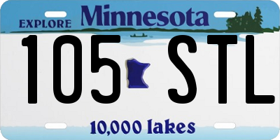 MN license plate 105STL