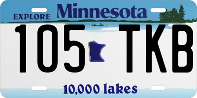MN license plate 105TKB