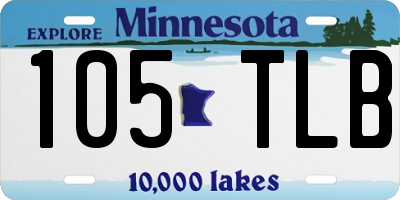 MN license plate 105TLB