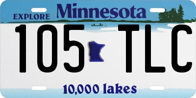 MN license plate 105TLC