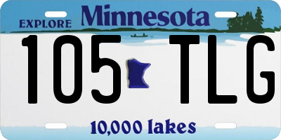 MN license plate 105TLG