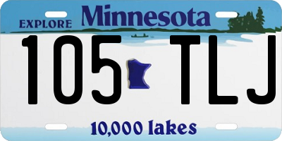MN license plate 105TLJ