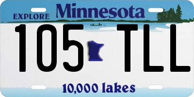 MN license plate 105TLL