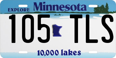 MN license plate 105TLS