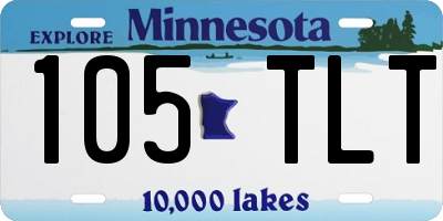 MN license plate 105TLT