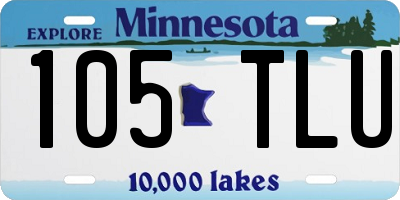 MN license plate 105TLU