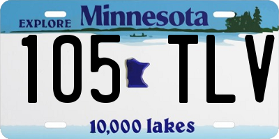 MN license plate 105TLV