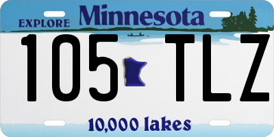 MN license plate 105TLZ