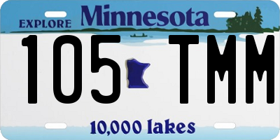 MN license plate 105TMM