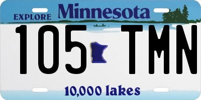 MN license plate 105TMN