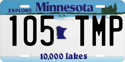 MN license plate 105TMP