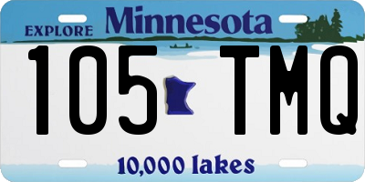 MN license plate 105TMQ