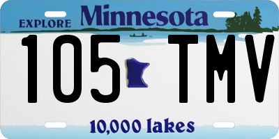 MN license plate 105TMV