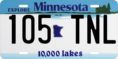 MN license plate 105TNL