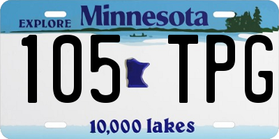 MN license plate 105TPG