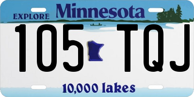 MN license plate 105TQJ