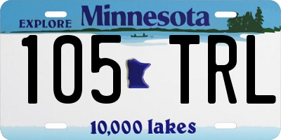 MN license plate 105TRL
