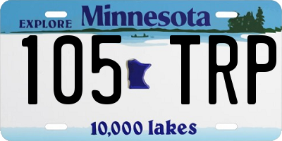 MN license plate 105TRP