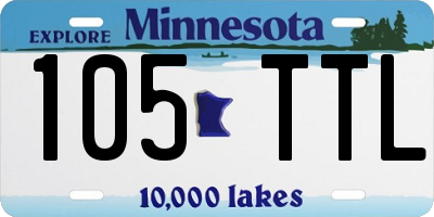 MN license plate 105TTL