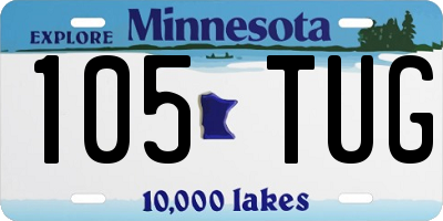 MN license plate 105TUG