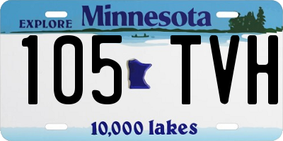 MN license plate 105TVH