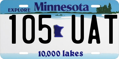 MN license plate 105UAT