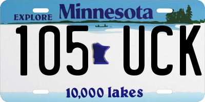 MN license plate 105UCK
