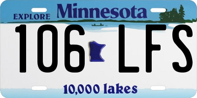 MN license plate 106LFS