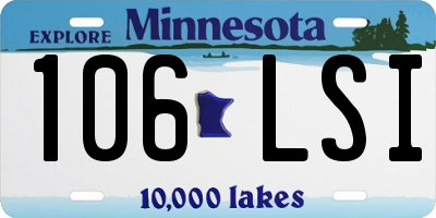 MN license plate 106LSI