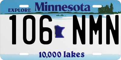 MN license plate 106NMN
