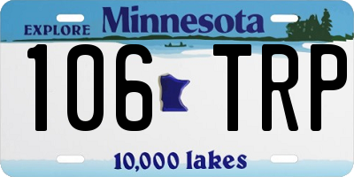 MN license plate 106TRP