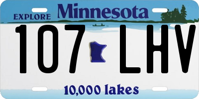 MN license plate 107LHV