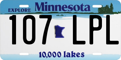 MN license plate 107LPL