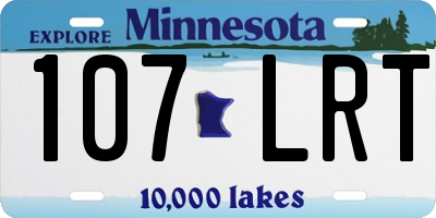 MN license plate 107LRT
