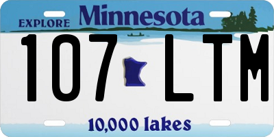 MN license plate 107LTM