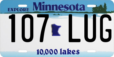 MN license plate 107LUG