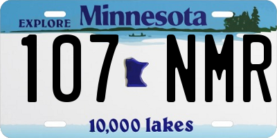 MN license plate 107NMR
