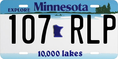 MN license plate 107RLP