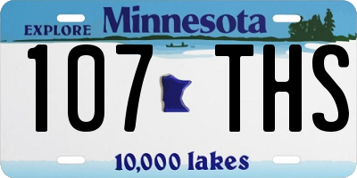 MN license plate 107THS
