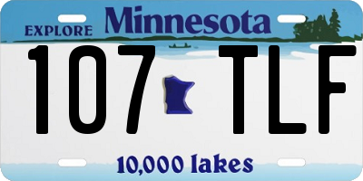 MN license plate 107TLF